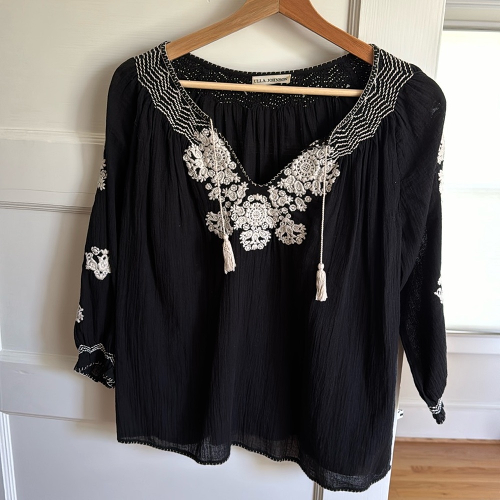 Ulla Johnson Embroidered Blouse